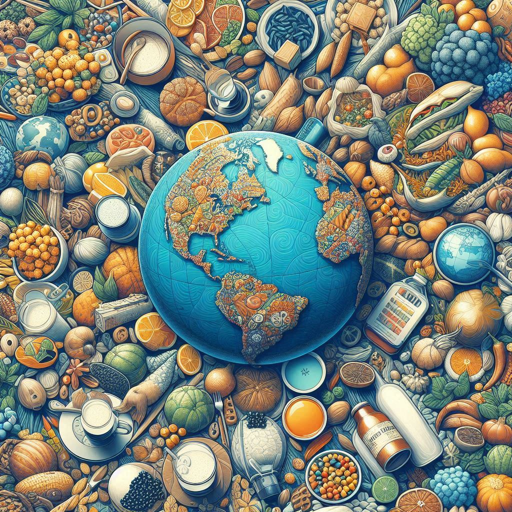 food serronding earth